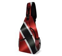 Borsa a tracolla leggera con bandiera Trinidad e Tobago, decorazione moda e tasca