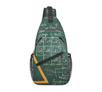 Borsa a tracolla leggera con stampa di parole e lezioni di matematica, per donne e uomini, per viaggi, escursionismo, corsa, sport, Formule Forme Teoria Matematica Lezione Parola, Taglia unica