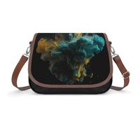 Borsa a tracolla liquida colorata da donna, borsa a tracolla in pelle regolabile, tracolla rimovibile, borse a mani libere