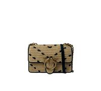 Borsa a tracolla Love One Mini Rafia Pinko
