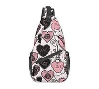 Borsa a tracolla Love Paris Tower, zaino a tracolla, zaino a tracolla per viaggi, sport, corsa, escursionismo