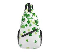 Borsa a tracolla Luck Shamrock Leaf Escursionismo Daypack Zaino a tracolla a tracolla Zaino da viaggio per uomo Donna