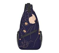 Borsa a tracolla Magic Boho Tarot Planet Space Hiking Daypack Crossbody Shoulder Backpack Travel Chest Pack for Men Women