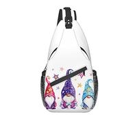 Borsa a tracolla Magic Gnomes Star Hiking Daypack Crossbody Shoulder Backpack Travel Chest Pack for Men Women