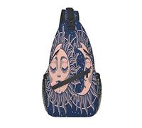 Borsa a tracolla Magic Sun Moon Tarot Astrology Hiking Daypack Crossbody Shoulder Backpack Travel Chest Pack for Men Women