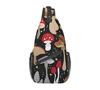 Borsa a tracolla Magic Wild Mushroom per donna Uomo Zaino a tracolla Zaino da escursionismo casual Borsa a tracolla sul petto