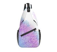 Borsa a tracolla Mandala Flower Pastello Escursionismo Daypack Crossbody Shoulder Backpack Travel Chest Pack for Men Women