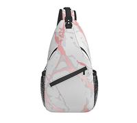 Borsa a tracolla Marmo Bianco Oro rosa Escursionismo Zaino a tracolla Zaino a spalla da viaggio Zaino da viaggio per uomo Donna