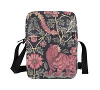 borsa a tracolla messenger borsa a tracolla da uomo borse a tracolla borsa a tracolla per viaggio tracolla regolabile per affari William Morris Style Bear pesca blu scuro