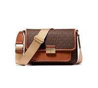 Michael Kors Brown Fabric Crossbody Bag