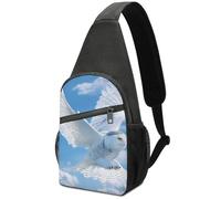Borsa A Tracolla Militare Flight Of The Snowy Owl Pratica Zaino Monospalla Portatile Borsa A Petto Per Outdoors Alpinismo Moto 19X39Cm