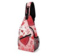 Borsa A Tracolla Militare Love Pattern Causal Borsello Uomo Moda Petto Borsa Per Donna Uomo Viaggio 19X39Cm