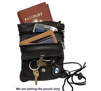 Borsa A Tracolla Mini In Vera Pelle Per Passaporto E Documenti D'Identità