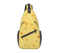 Borsa a tracolla modello formaggio giallo, borsa a tracolla casual a tracolla zaino da escursionismo zaino a tracolla a tracolla zaino da viaggio per uomo donna