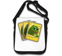Borsa a tracolla molto rara Crypto Pepe Bitcoin Cards Bianco