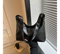 Borsa a tracolla morbida in tinta unita alla moda per donne, borsa grande nella capienza da portare a mano casualmente per la vita quotidiana e per il campus. Stile retrò Hobo, lavoro a tracolla, legg