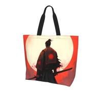 Borsa a tracolla motivazionale samurai da donna, borsa a tracolla da guerriero giapponese, borsa grande impermeabile con tasca interna, per lavoro, viaggi, scuola
