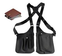 Borsa a tracolla multi-tasca-Croce in pelle PU a doppia cintura antifurto | Organizzatore di moda all'aperto per viaggi, shopping casual, uso quotidiano, borsa di utilità tascabile nascosta con vestib
