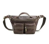 Borsa a tracolla multifunzionale da uomo Borsa multi-allenamento Marsupio universale in pelle