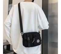 Borsa a tracolla multifunzionale per studenti delle scuole superiori e universitari, borsa casual con toppe a lettera quadrata, borsa da scuola per viaggi, università, attività all'aperto, borsa tote,