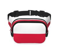 Borsa a tracolla multifunzionale stampata con bandiera polacca, borsa messenger unisex alla moda, borsa da viaggio per sport
