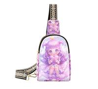 Borsa a tracolla multiuso alla moda della piccola borsa a tracolla della ragazza di colore viola sveglio per il pacchetto di giorno