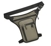 Borsa a tracolla multiuso in nylon con cinghia regolabile di grande capacità per gambe marsupio laterale per sport all'aria aperta viaggi, Oro