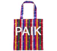Borsa a tracolla Nam June Paik tradizionale coreana a righe colorate