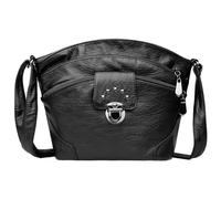 Borsa a Tracolla Nera Casual Multistrato - Strumento di Immagazzinaggio Portatile, Regolabile per Donna, Adatta per Viaggi e Shopping, Nero