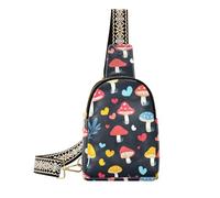 Borsa a tracolla nera di San Valentino di arte francese del fungo alla moda borsa a tracolla multiuso per il pacchetto di giorno