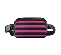Borsa a tracolla nera e pesca con linee di regole, per donne e uomini, piccola borsa a tracolla, accessorio da viaggio con tracolla regolabile, per viaggi, shopping, corsa, Linee di regola nere e