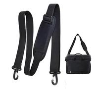 Borsa a tracolla nera, tracolla larga, tracolla per borse, tracolla regolabile fino a 160 cm, tracolla per bagagli, borsa per fotocamera, borsa per computer portatile, borsa da viaggio