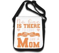 Borsa a tracolla "No One Is There To Love And Care Like A Mom" bianca