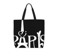 Borsa A Tracolla Paris Eiffel Tower Logo Donna Borsetta Elegante Borsa Tote Impermeabile Borse A Mano Per Shopping Uso Quotidiano Viaggi