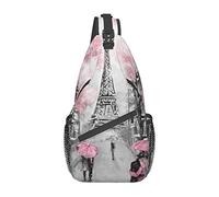 Borsa a tracolla Paris Tower, zaino a tracolla, zaino a tracolla per viaggi, sport, corsa, escursionismo