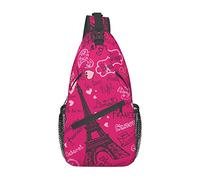Borsa a tracolla Paris Tower, zaino a tracolla, zaino a tracolla per viaggi, sport, corsa, escursionismo