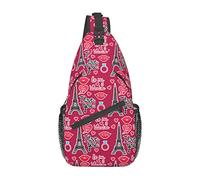 Borsa a tracolla Paris Tower, zaino a tracolla, zaino a tracolla per viaggi, sport, corsa, escursionismo