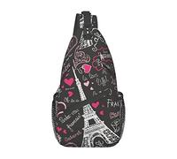 Borsa a tracolla Paris Tower, zaino a tracolla, zaino a tracolla per viaggi, sport, corsa, escursionismo