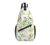 Borsa a tracolla pastello limone fiore escursionismo zainetto zaino a tracolla zaino da viaggio per uomo donna
