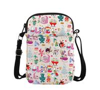 Borsa a tracolla per amanti dei cartoni animati Alice Movie Merch per amanti dei cartoni animati principessa regalo libro letterario, Alice Era Croce, medium