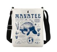 Borsa a tracolla per amanti del lamantino, idea regalo per amanti degli animali della Florida, Manatee Cb Regno Unito, 0