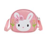 Borsa a tracolla per bambini - Cinturino Regolabile Pratico Portamonete a Coniglio con Motivo,Portafoglio a Tracolla per Ragazzo e Ragazza,Per ragazze e ragazzi, per piccoli oggetti, viaggio, escursio