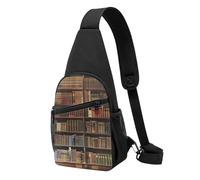 Borsa a tracolla per biblioteca con stampa artistica per uomo e donna, borsa a tracolla per attività all'aperto, escursioni, zaini sportivi