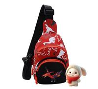 Borsa a tracolla per - Borsa a sciarpa cross-corpo | Dinosaur Design Messenger Borse For Kids, Sling Corst Purse con dinno Print, Children's Messenger Cross Body Bodypack for Boys Girls Randing,