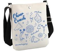 Borsa a tracolla per cheerleader regalo per allenatori cheerleader, regalo per allenatori, Cheer Coach Cb Eu, 8.27 Inches ×6.5 Inches × 0.79 Inches
