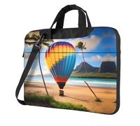 Borsa a tracolla per computer portatile con stampa in mongolfiera Hawaii, facile da usare quando si viaggia per affari da 15,6 pollici