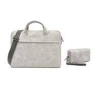 Borsa a tracolla per computer portatile da 13 pollici, 14 pollici, 15 pollici, borsa leggera per computer portatile, Grigio