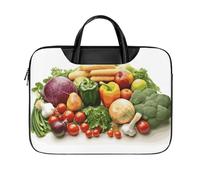 Borsa a tracolla per computer portatile da 17 pollici, impermeabile, portatile, borsa messenger per donne e uomini, frutta e verdura fresca