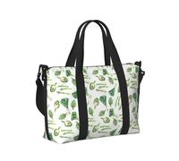 Borsa a tracolla per computer portatile, da donna, da lavoro, con cipolle verdi, asparagi, borsa da palestra per donne e uomini, oggetti personali, borsa da viaggio, borsa da viaggio per la notte