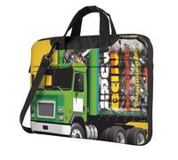 Borsa a tracolla per computer portatile I Love Garbage Trucks Borsa a tracolla per computer da 14 pollici